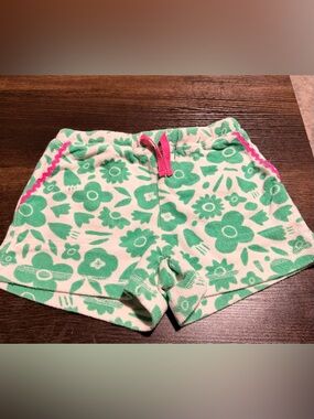 Mini Boden Flower Towel Shorts